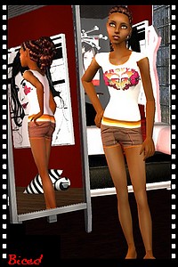 Tenue pour sims 2 par Biced pour milkazen.net